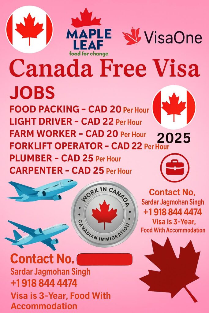 Maple Leaf Jobs in Canada 2025